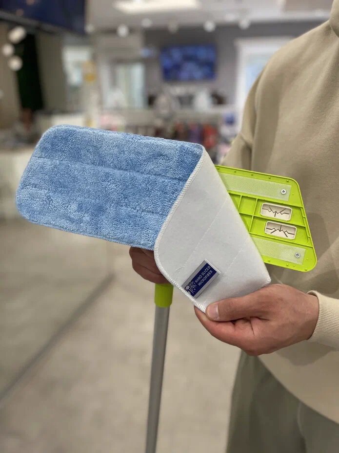Насадка на швабру для сухой уборки "ECO Standart" 45х15 см (голубой)