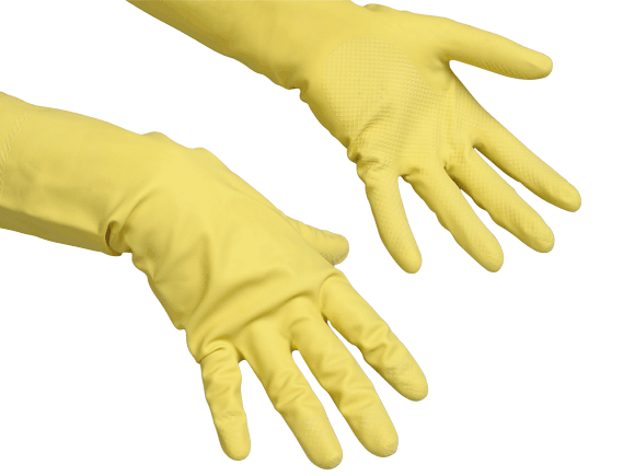 Универсальные резиновые перчатки SMART, размер L (желтые)