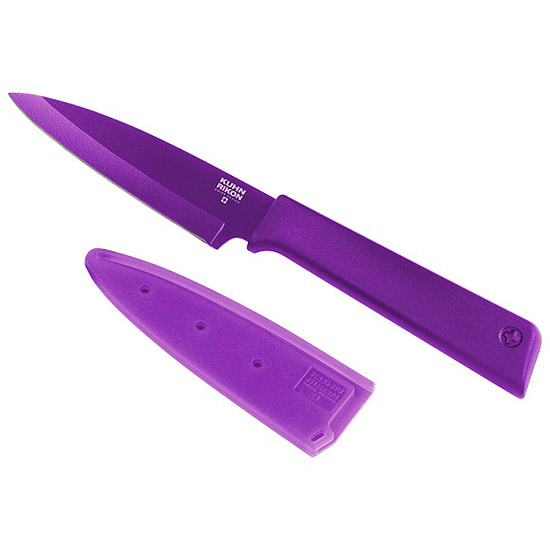 Нож малый Kuhn Rikon Colori гладкое лезвие, фиолетовый