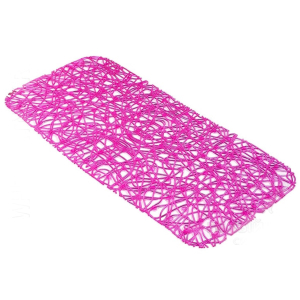 Антискользящий коврик для ванной Lux 72х36 см, (розовый)
