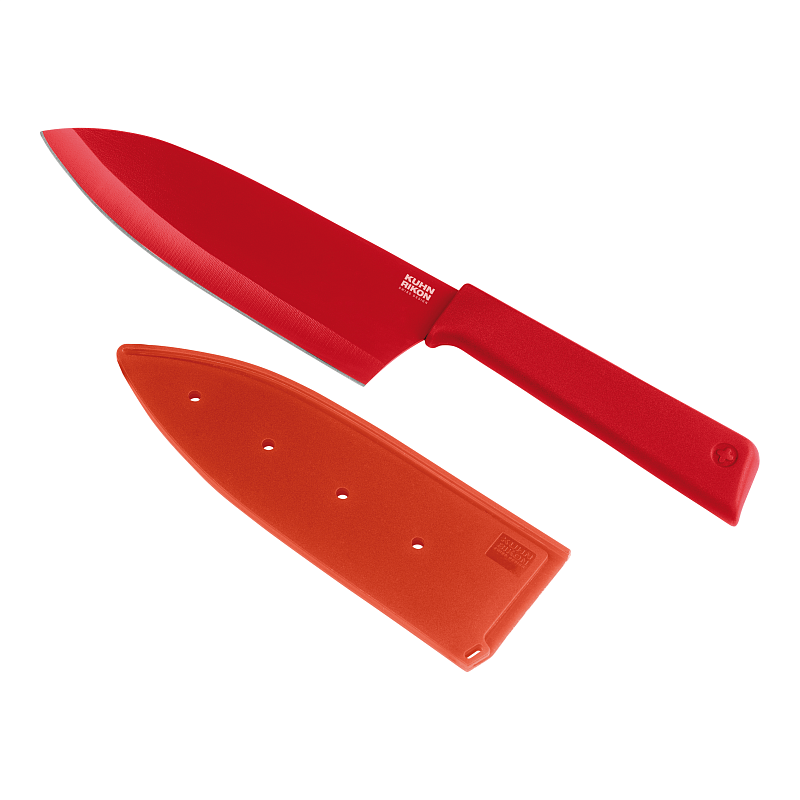 Нож "Santoku" Kuhn Rikon Professional (красный)