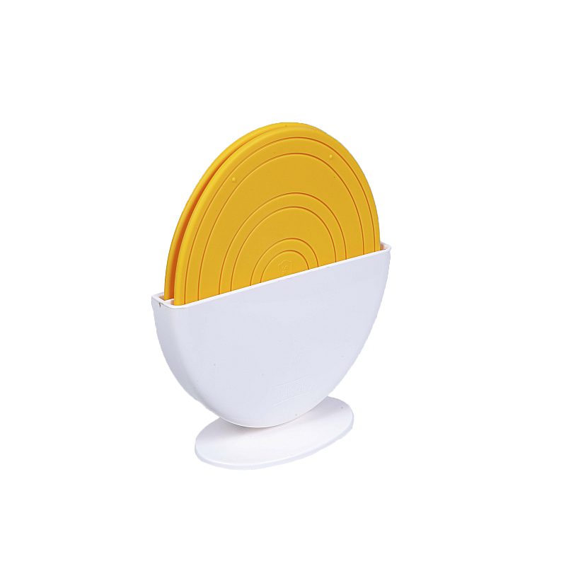 Прихватки силиконовые универсальные "Egg Trivet" Sallema (лимонный)