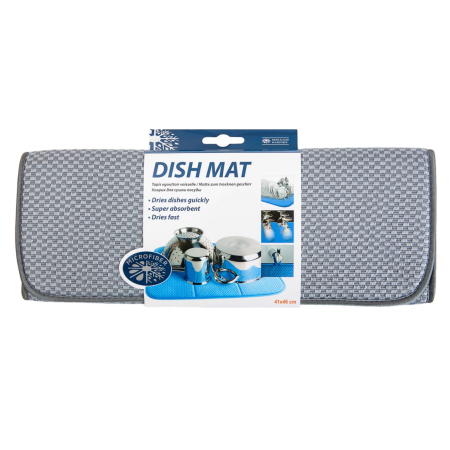 Коврик для посуды 41х46 см (серый)