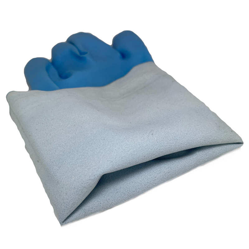 Перчатки виниловые "Универсальные" SMART размер S (голубой)